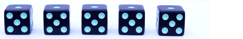 Five out of six dice rating