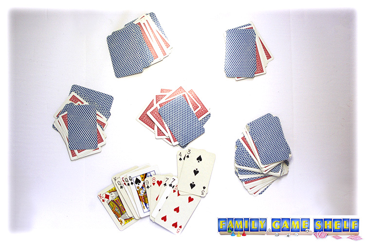 A Cheat card hand showing a player playing a 3 and a 4