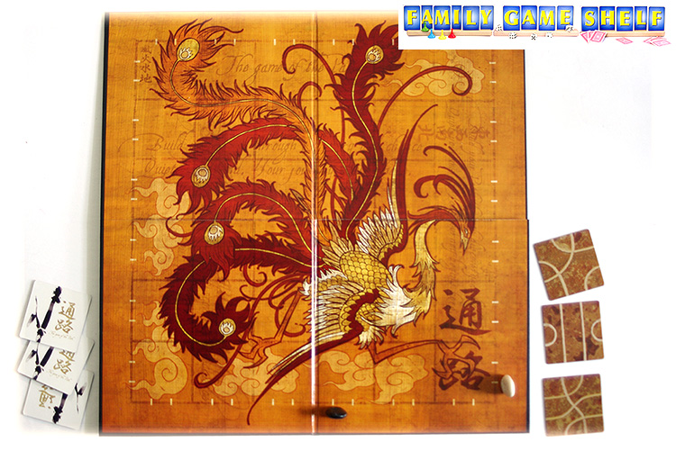 Tsuro players palce their markers on the edge of the playing field as their first turn.