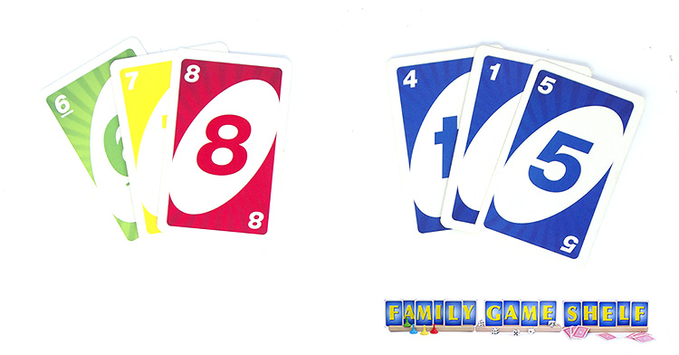 Santa Uno Cards showing Frosty rule and present rules.