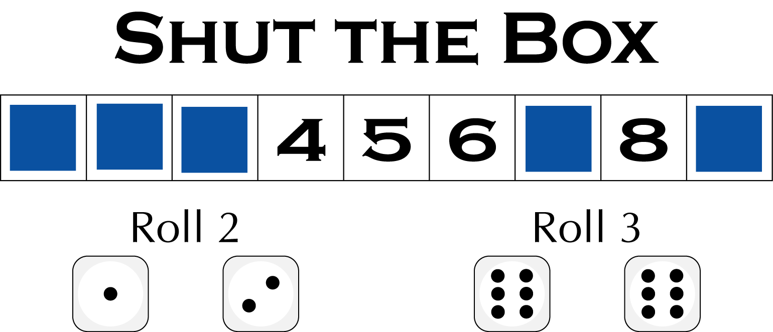 Shut the Box Dice Game Family Game Shelf
