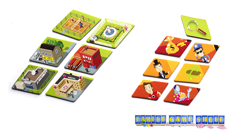 We Detectives tiles for locations and evidence