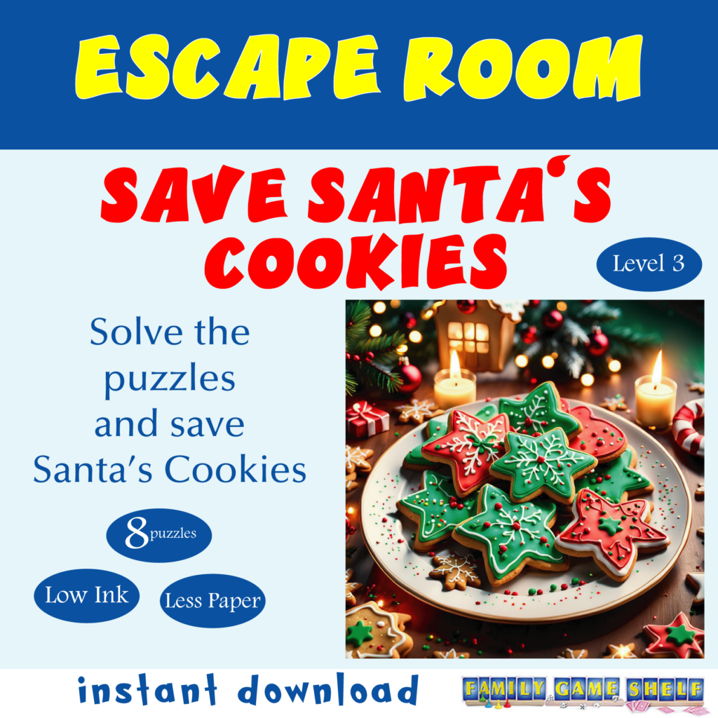 Save Santa's Cookies Escape room for kids