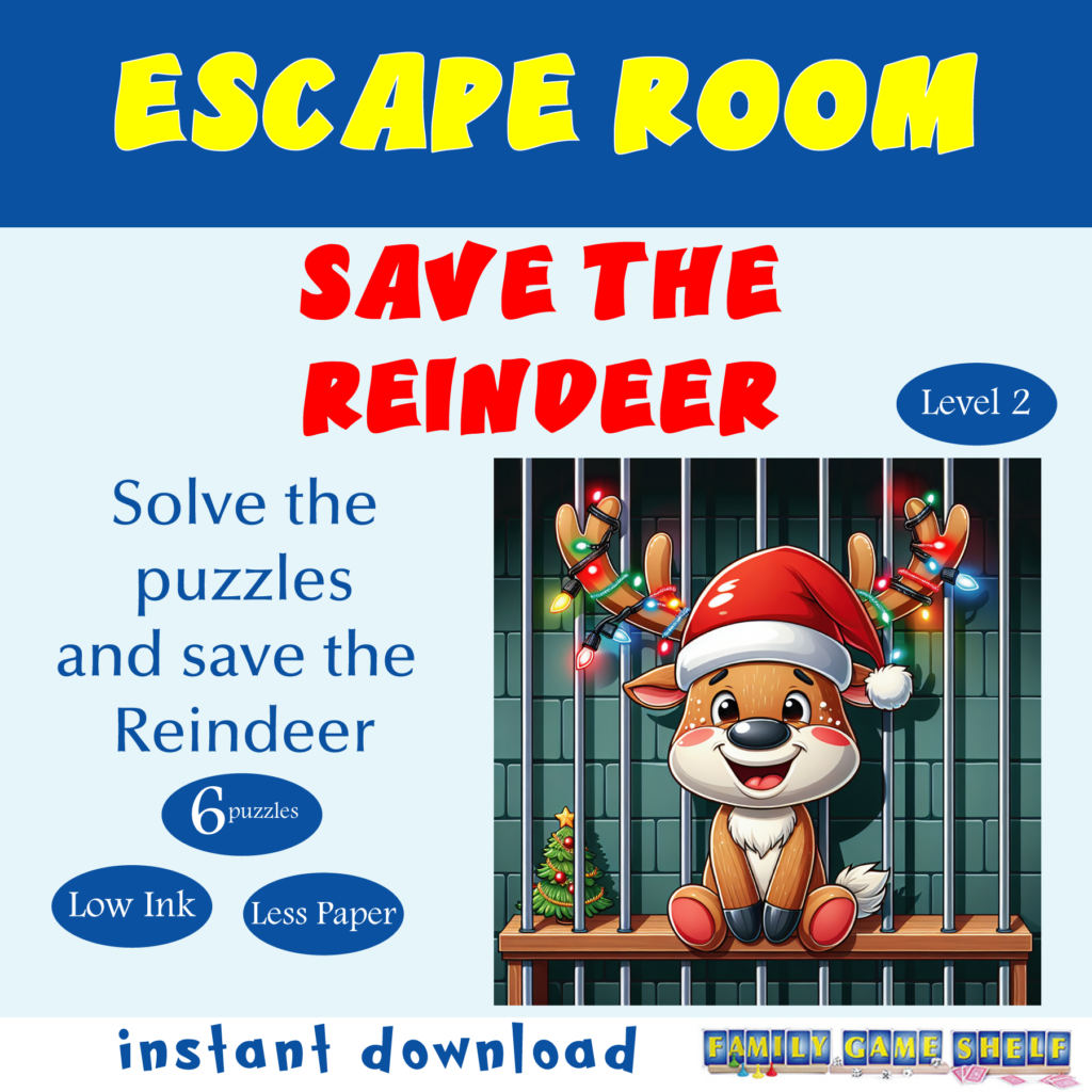 Save The Reindeer escape room for kids