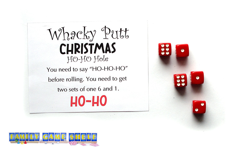 Whacky Putt Christmas Ho Ho hole card