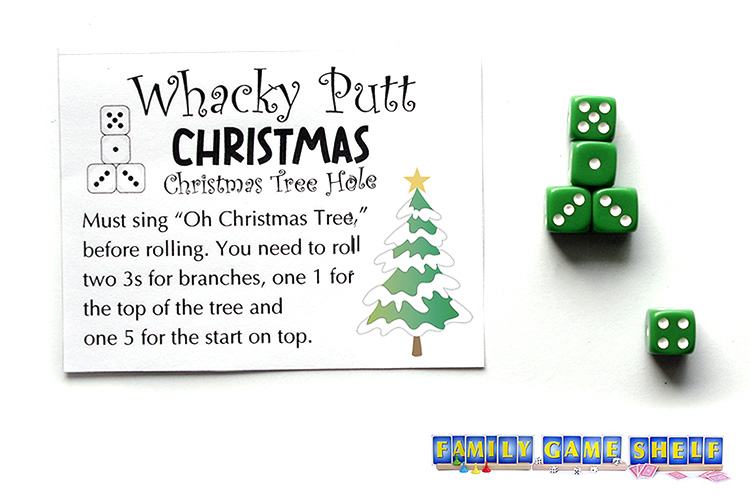Whacky Putt Christmas Tree hole card