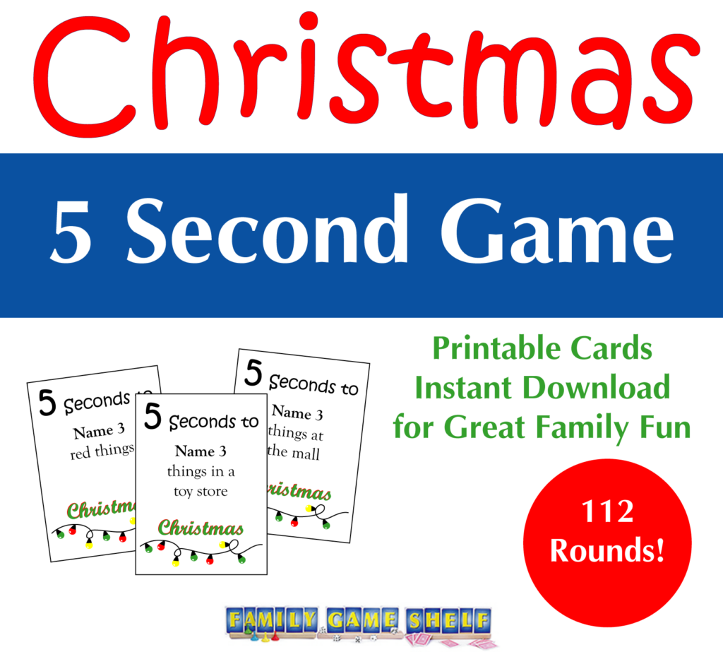 Fast board game 5 Seconds of Christmas 