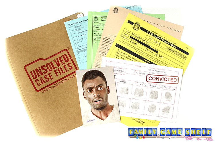 Unsolved Case files evidence paper and photo of man convicted of the crime