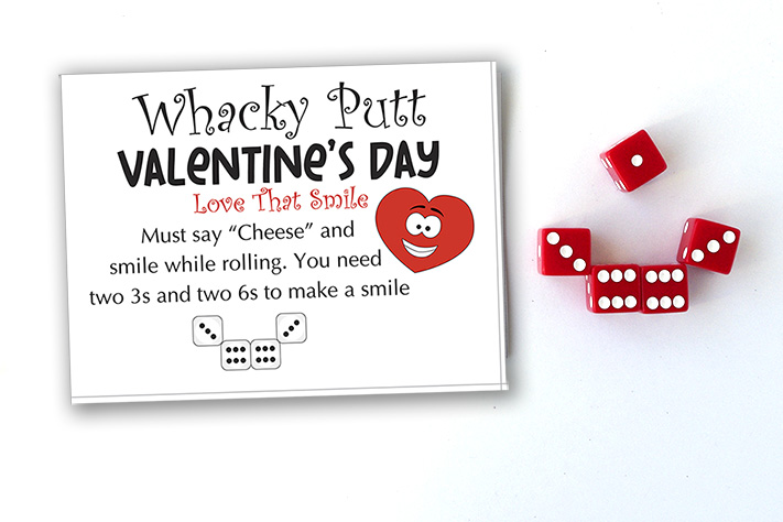 Valentine's Day Whacky Putt Game
