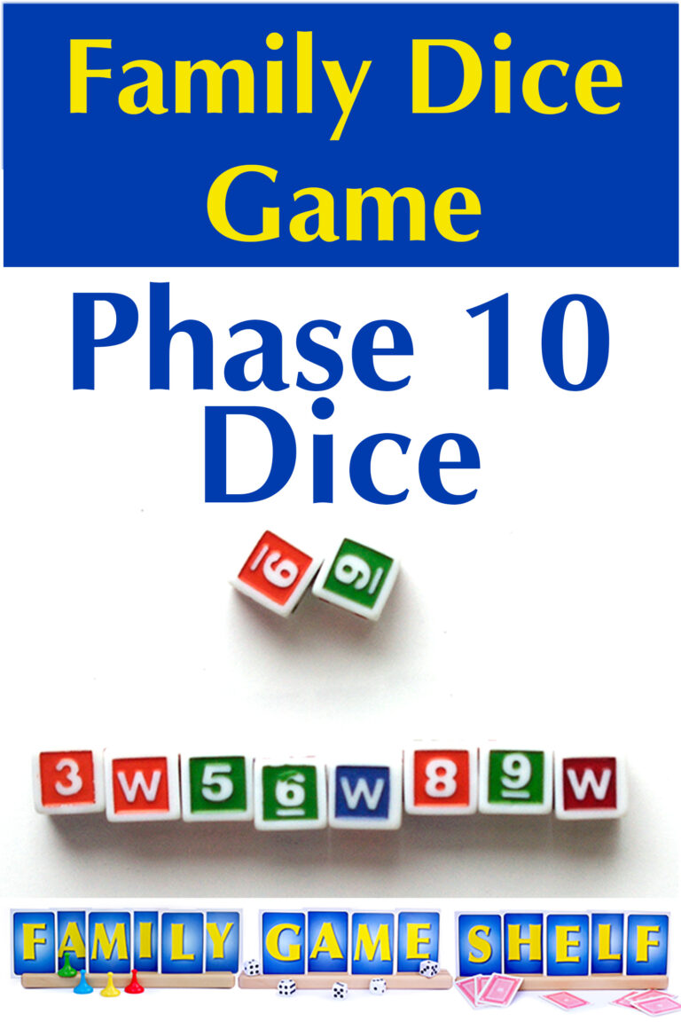 Phase 10 Dice Family Game Shelf