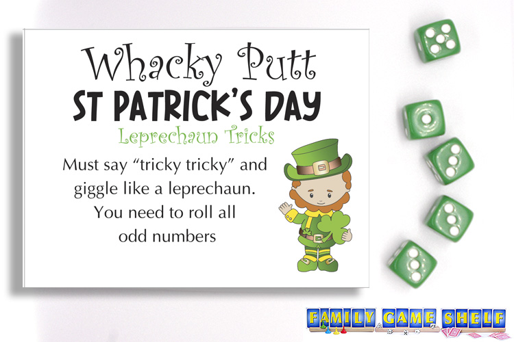 St Patrick's Day Game Whacky Putt