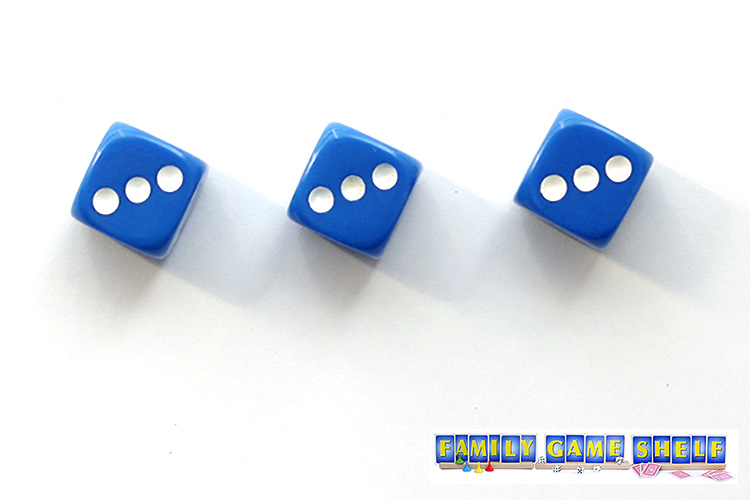 a dice roll of 3, 3, 3