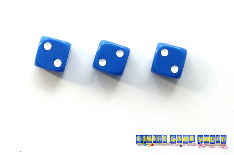 A dice roll of 2, 2, 2