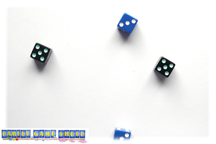 Cops and Robbers game showing both robbers having dice rolls of 5