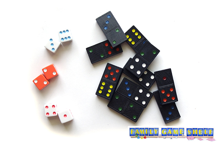 Tiki Totem Pole dice game setup