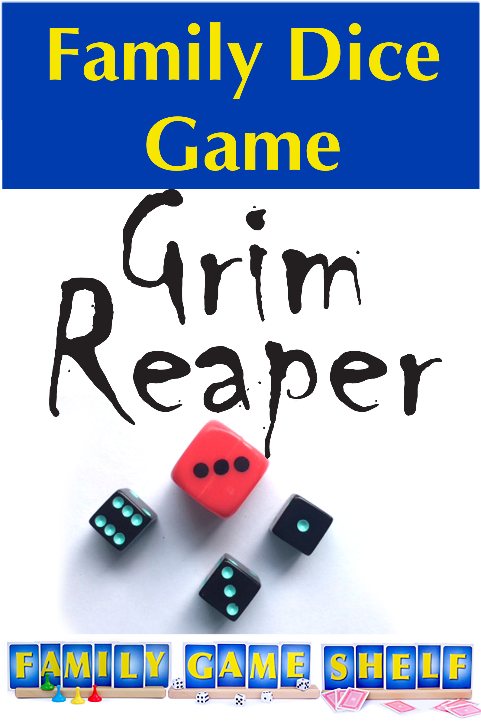 Grim Reaper Halloween Dice Game Family Game Shelf
