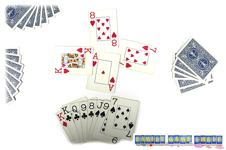Trick with ace of hearts being highest