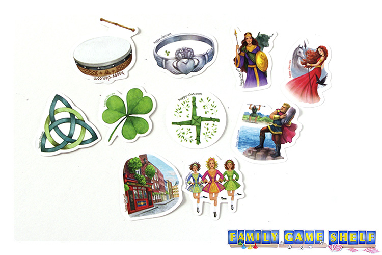 Happy Families Exploring Ireland stickers
