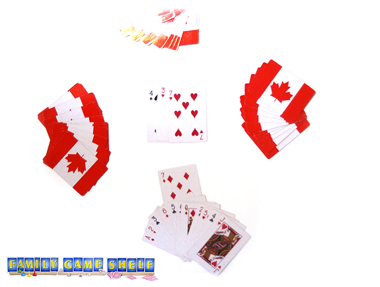 Hockey card game player plays a 7 on a 7 to score a goal