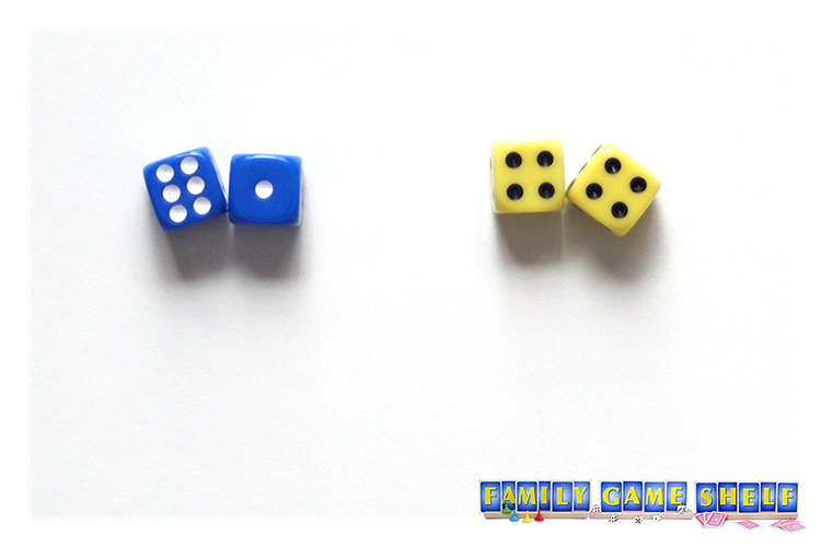 Round the Clock dice rolls of 6,1 and 4,4
