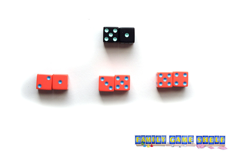 Shadow Dice game players with a roll of 6