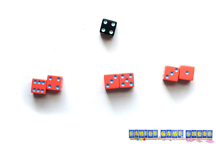 Shadow Dice players having to beat the shadow of 4