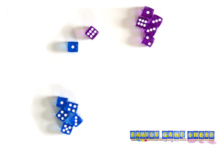 Higher or Lower dice game rolls of 1 and 6