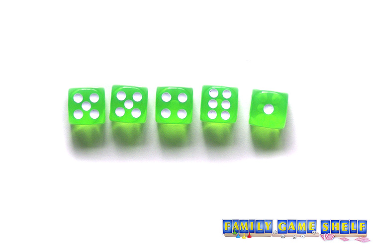 Par 24 dice game player with a score of 21