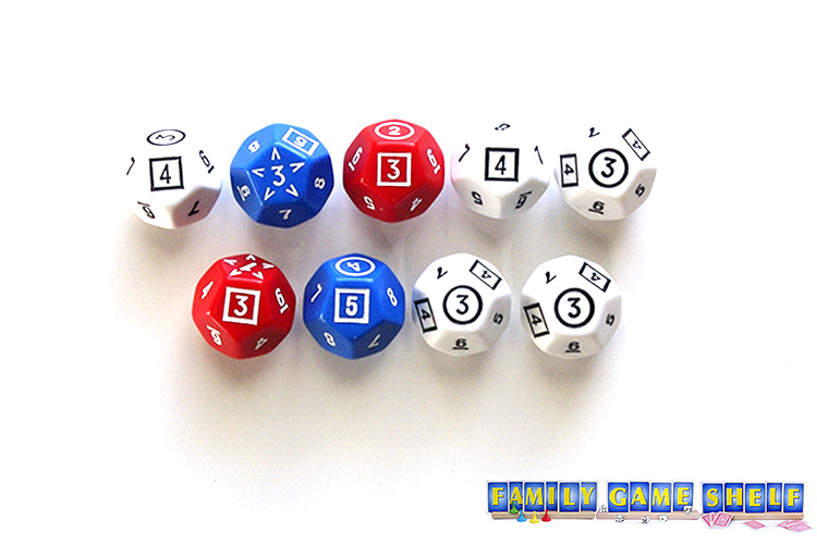 GOLO player with dice that add up to 31 points.