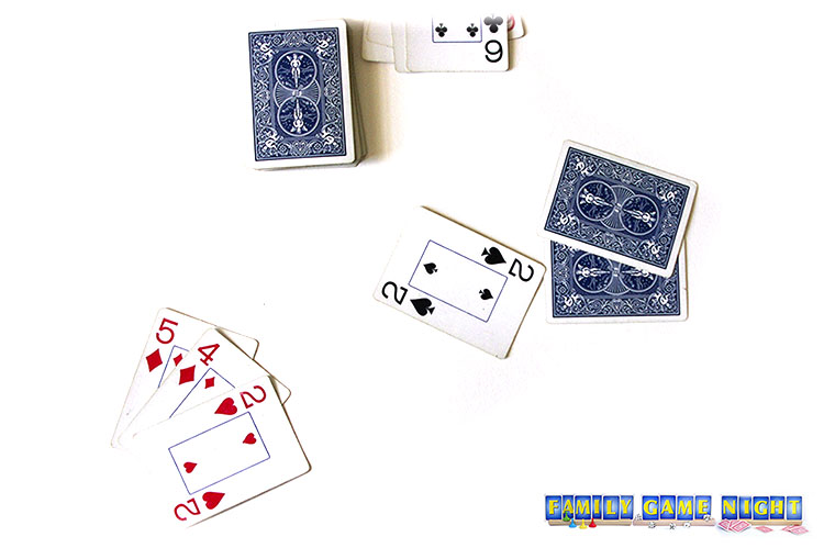 A Go To Pack card game player without a spade to play