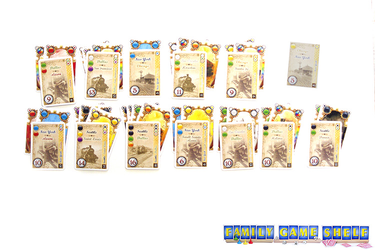 Ticket to Ride Card game player with one unfinished destination card