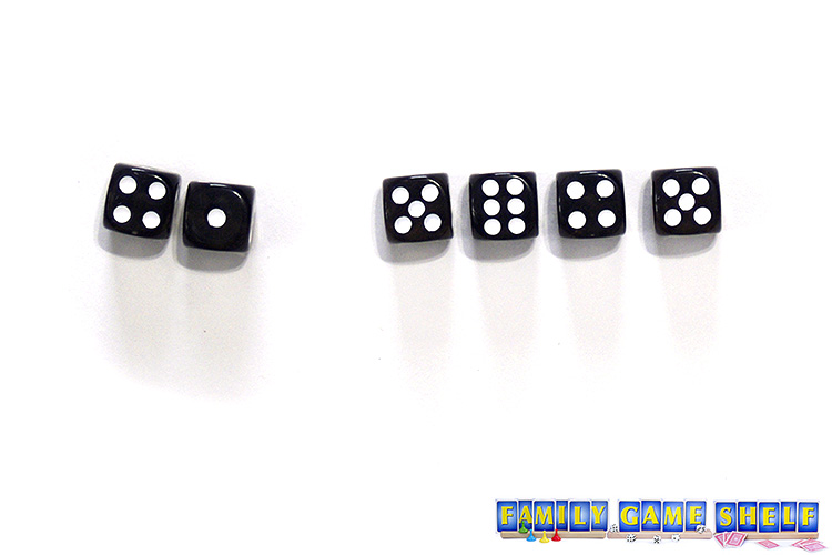 An end roll with 1,4, 5, 6, 4, 5 for a score of 20