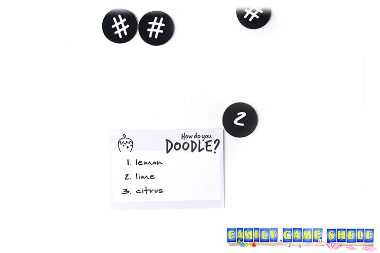 Ho do you Doodle player choosing a 2 to draw the word lemon