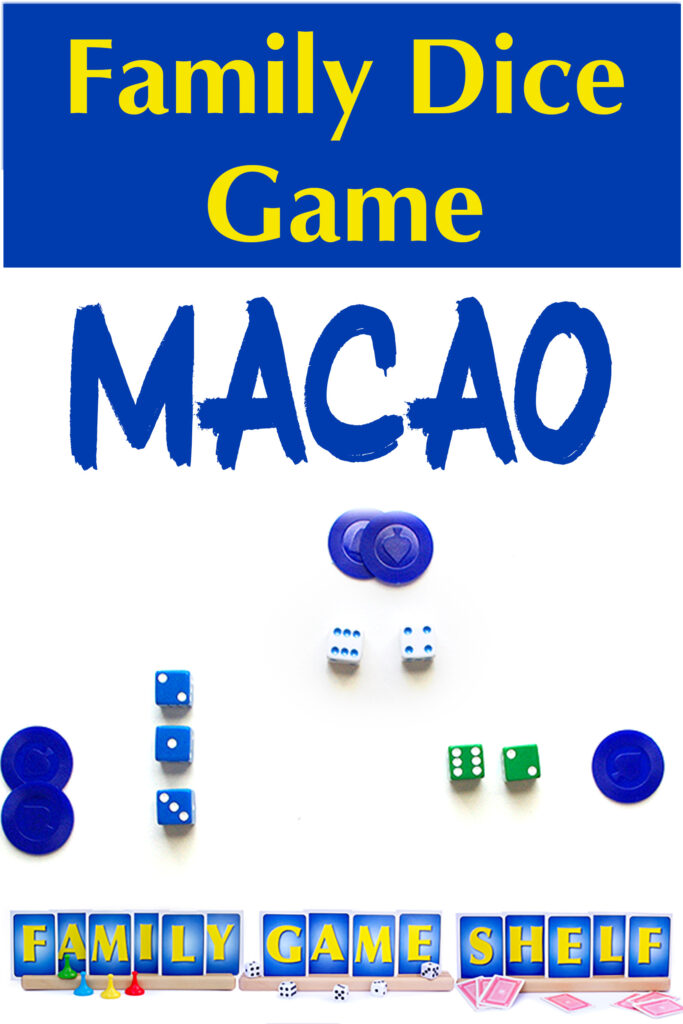 Macao family dice game pin