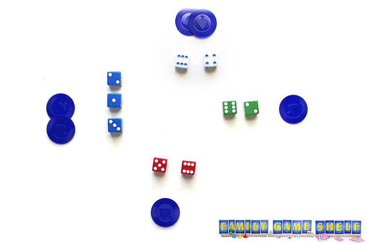 Macao dice game players with two chips