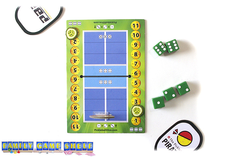 A Pickleball Dice player with a roll of 1, 2, 2