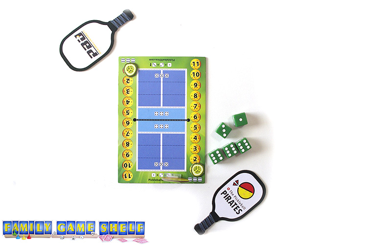Pickleball Dice game player with a roll of three 6s