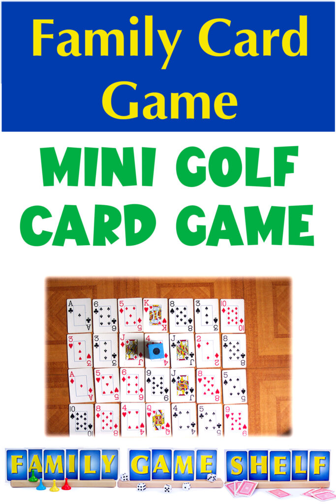 Family card game Mini golf pin
