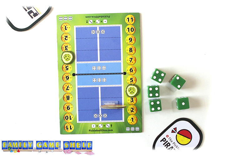 The Pickleball Dice Game - Party Game With Wildcards For 3-12 Players