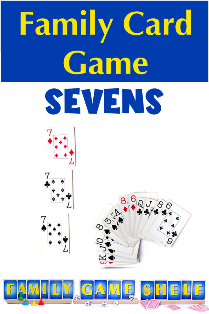 Sevens card game pin