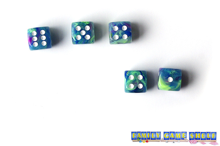 A Ship Captain Crew player with a roll of 6, 5,4 and 4, 1