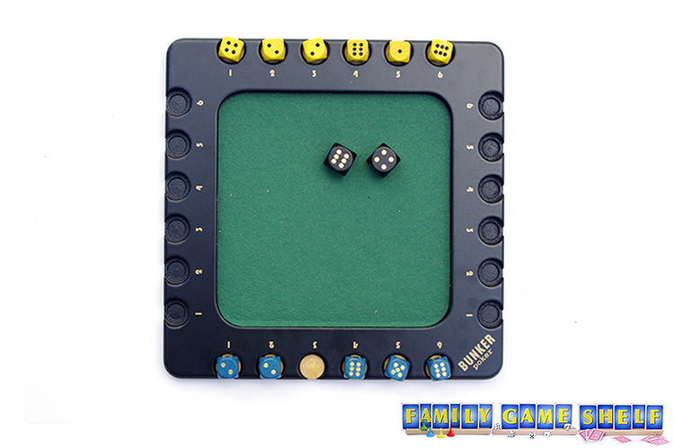 A Bunker Poker player with a roll of 4, 6