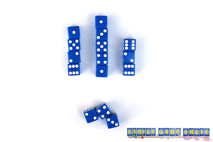 A Burger dice player with a score of 12 points.