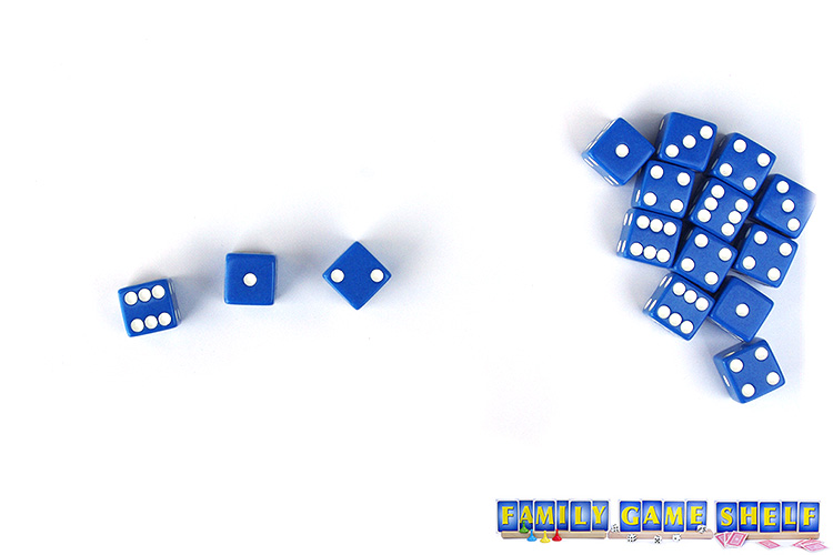 A Burger Dice player with a roll of 6, 1, 2