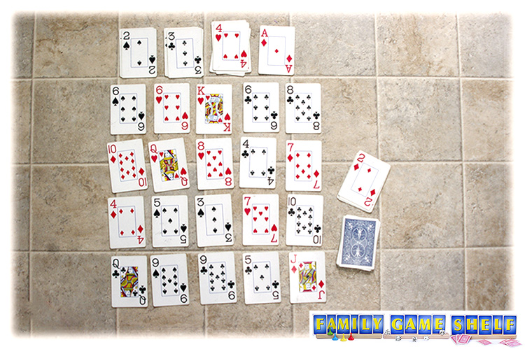 Carpet player with a playable card on the discard pile.