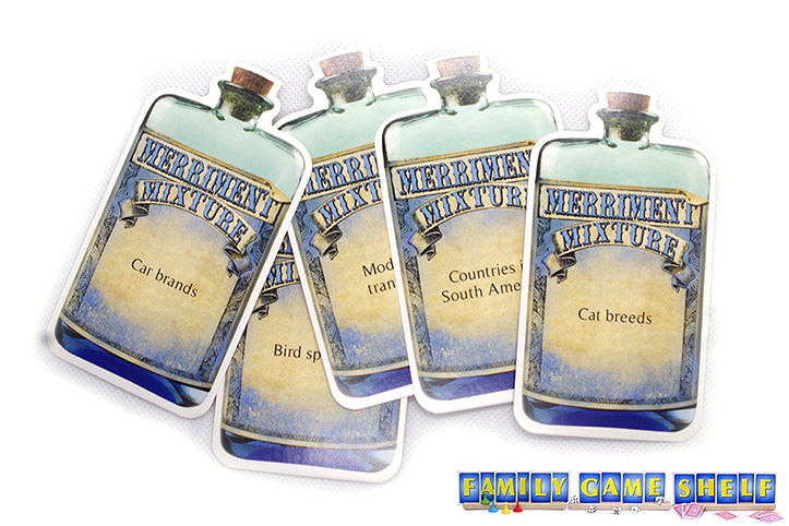 Clarendon’s Merriment Mixture Categories Game cards 