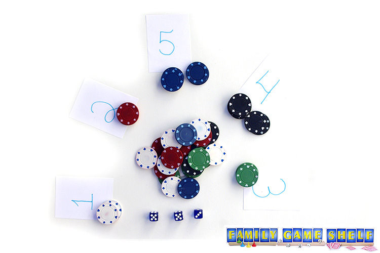 The players 2 and 3 are low on chips.