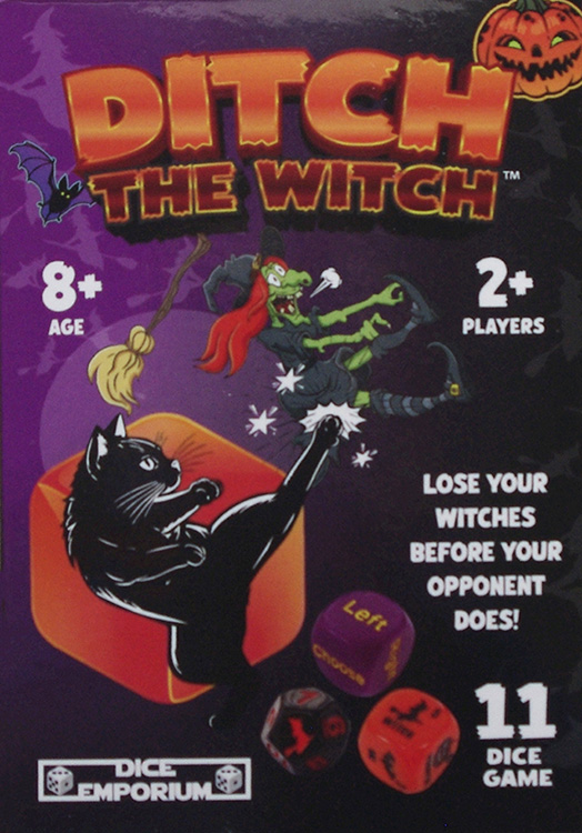 Ditch the Witch dice game box