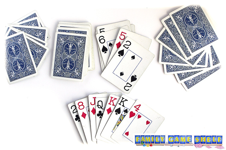 A Six Seven card game player playing 5 2 to add up to 7