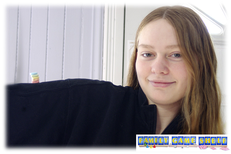 Don't Be Last Valentine's Day player with candy hearts on her sleeve 